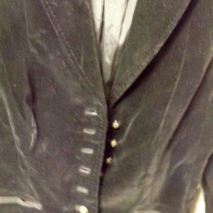 LADIES SIZE 4, BLACK 'VELVET"" CASUAL JACKET, COTTON BLEND